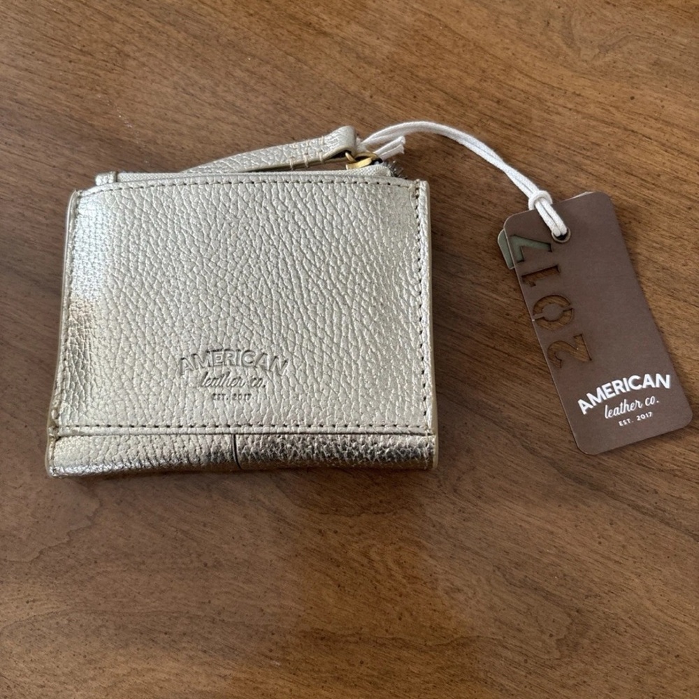American Leather Co. Gold Wallet